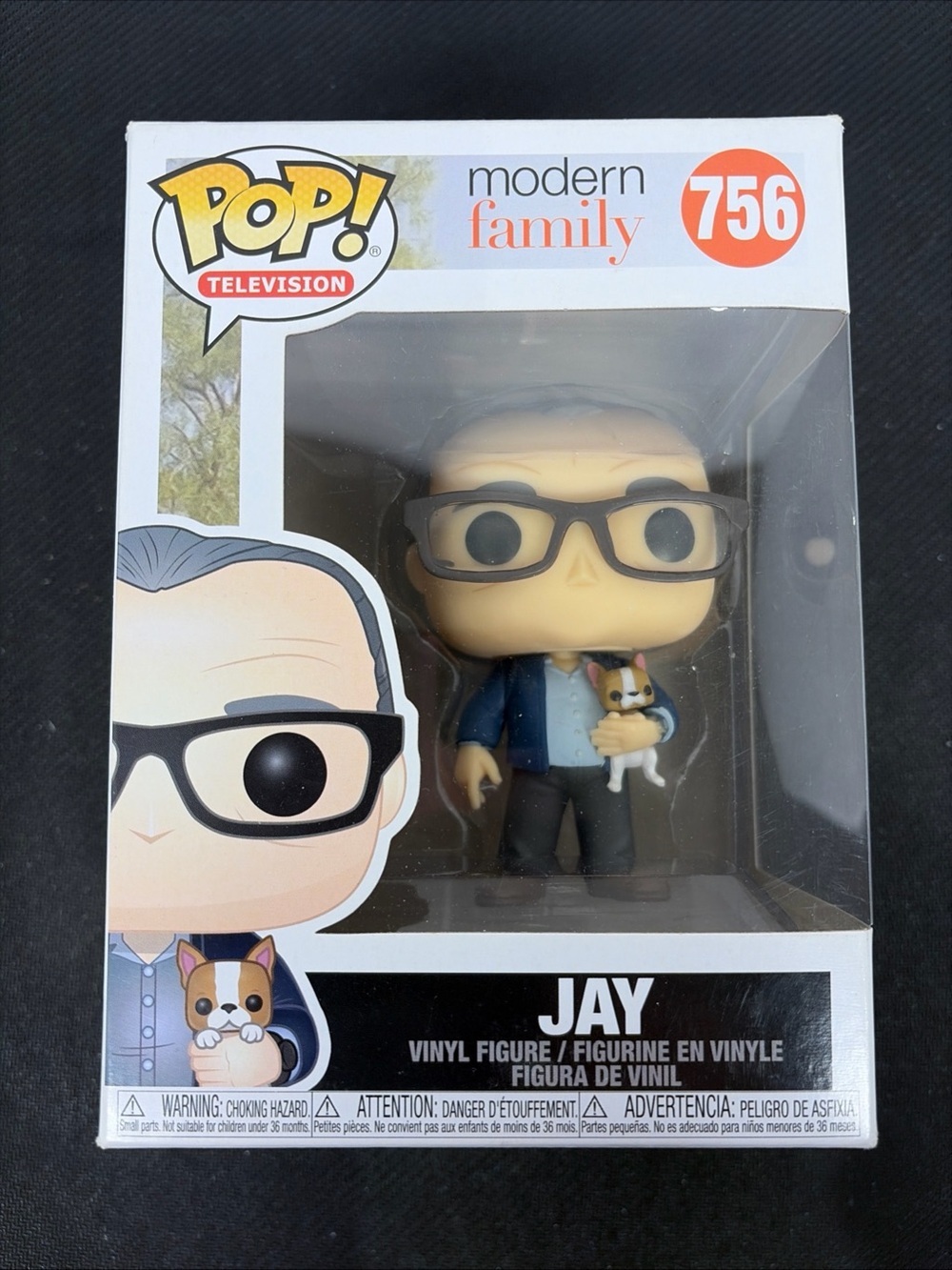 Funko Pop! Television Modern Family Jay #756 with Stella Dog